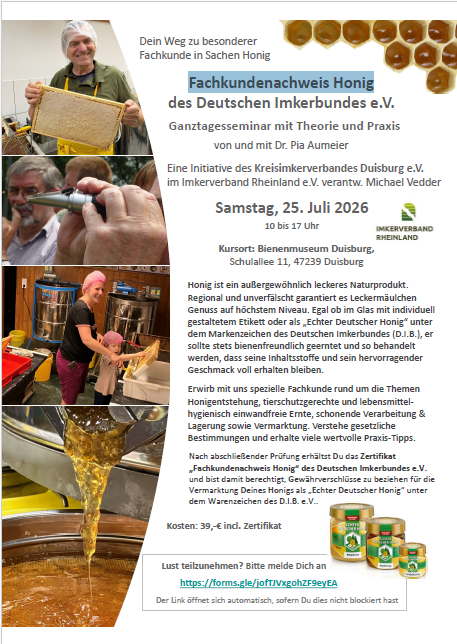 Fachkundenachweis Honig