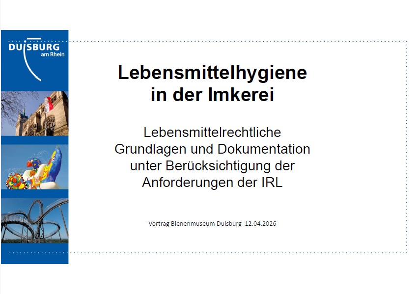 Lebensmittelhygiene Präsentation Bienenmuseum 120426
