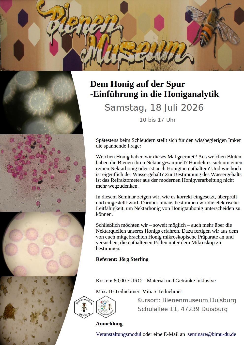 2026 Bimu Juli Dem Honig auf der Spur